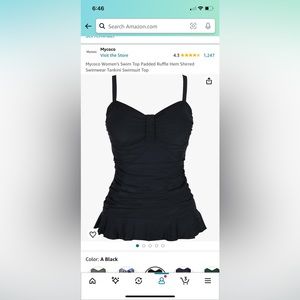 Swimsuit Top - Black - Size 16